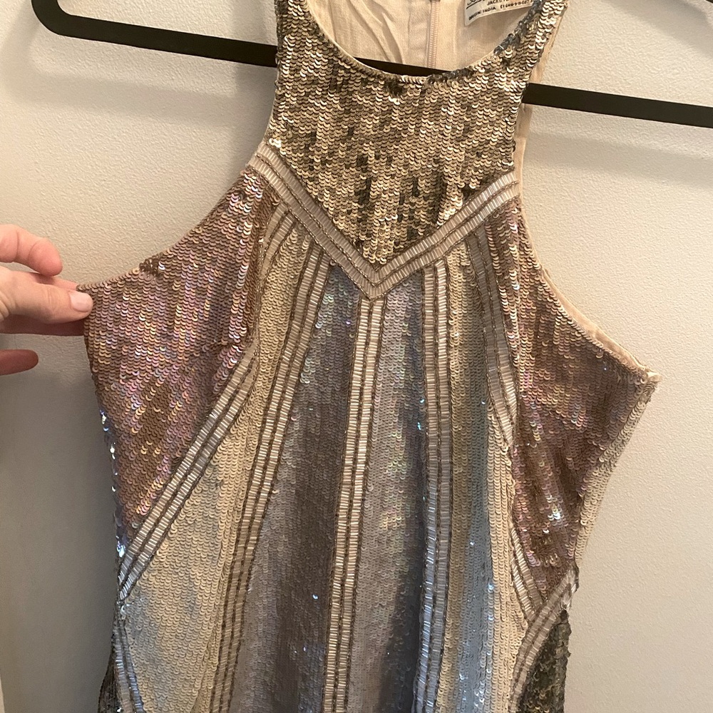 STUNNING All Saints Spitalfields (London) Sequin Jada Top